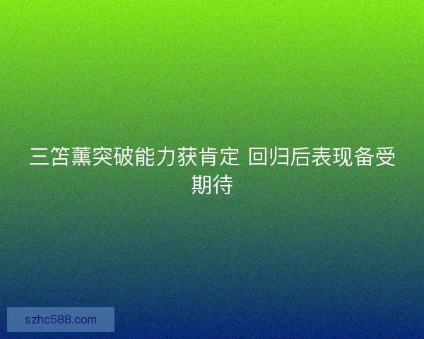 三笘薰突破能力获肯定 回归后表现备受期待